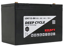 Аккумулятор  KRAFT LDC12-90 (12V105Ah) C20